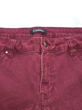d. jeans Burgundy High-Rise Jeans